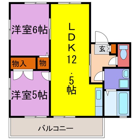 フルーヴの物件間取画像